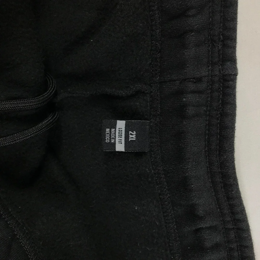 Carhartt Mens 2XL Black Loose Fit Fleece Jogger Sweatpants 105307 BLK